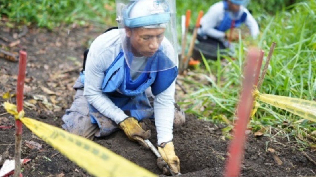 Minenräumung in Kolumbien